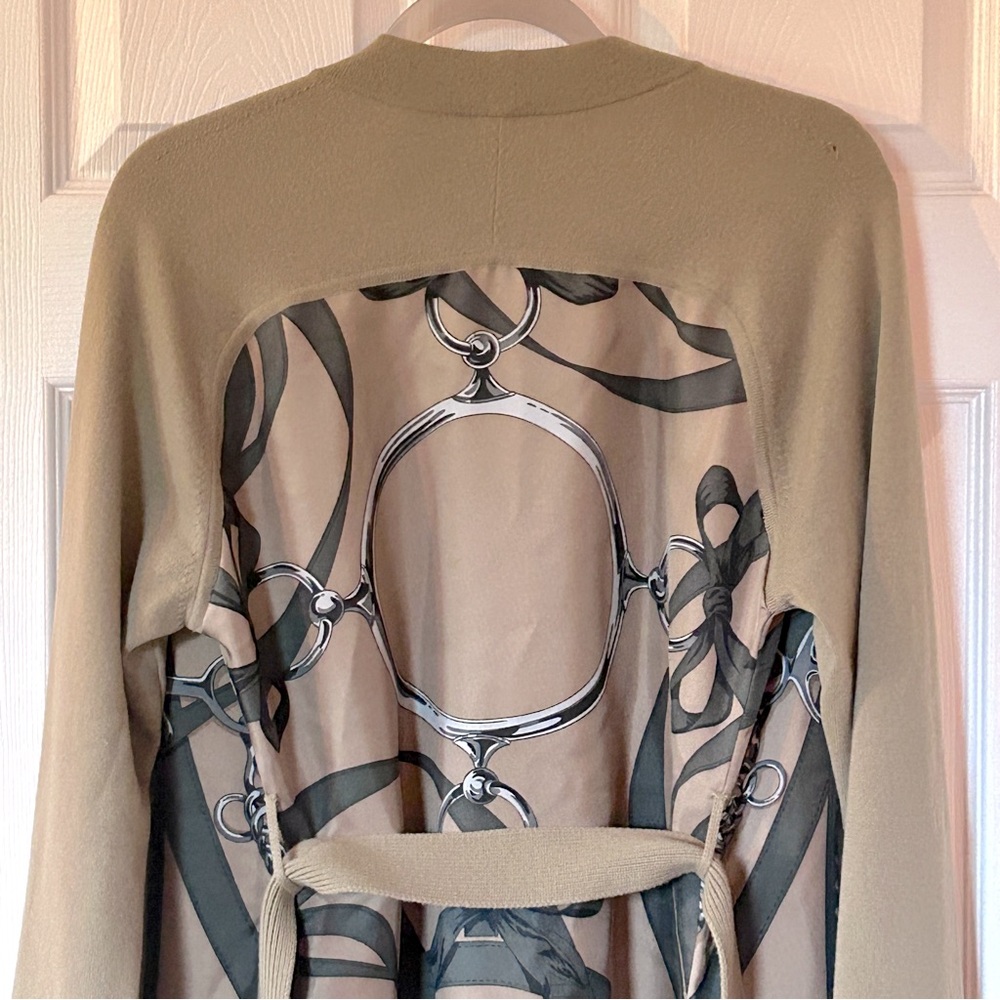 Hermes Virgin Wool & Silk Twillaine Cardigan - Picture 7 of 10